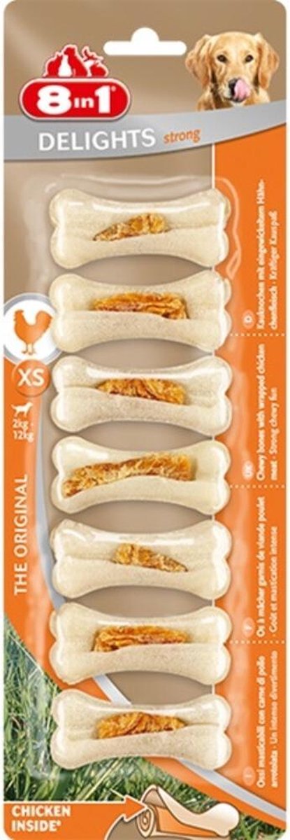 6x 8in1 Delights Bones Strong XS 7 stuks