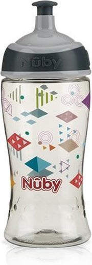 Nuby Sportieve Pop-up Drinkbeker Tritan 360 Ml Grijs 3jaar+
