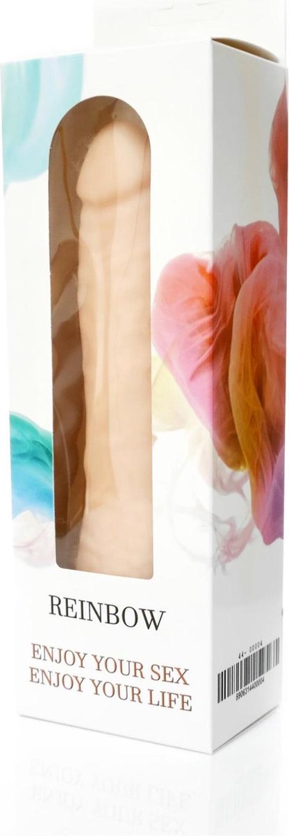 Bossoftoys - Rainbow - 12 Functies Realistische vibrator - Cyber leather - Extra speciaal flexibel materiaal - Beige - 18