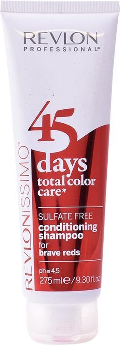 MULTI BUNDEL 4 stuks Revlon Revlonissimo 45 Days Conditioning Shampoo Brave Reds 275ml