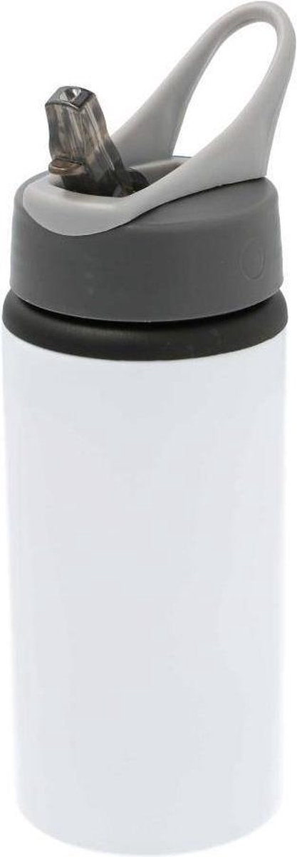 Gepersonaliseerde Drinkfles van Aluminium 500ml Wit