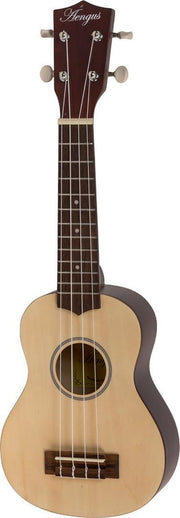 Áengus Sopraan Ukelele / Ukulele - Spruce top - Lichtbruin