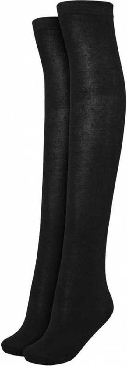 Urban Classics Overknee sokken -40/42- Basic Zwart