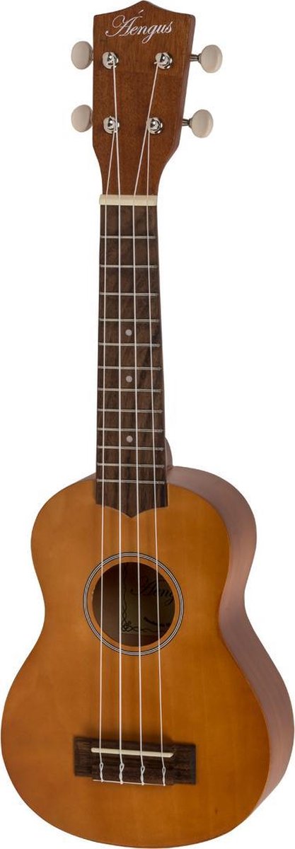 Áengus Sopraan Ukelele / Ukulele - Houtkleur