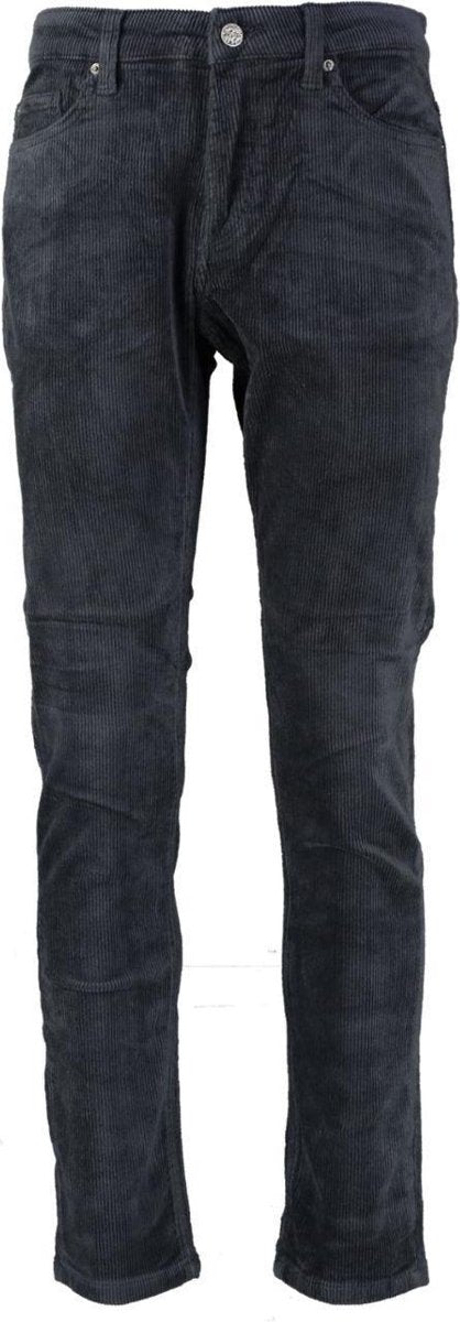 Only & sons loom blauwe slim fit corduroy broek met stretch - Maat W31-L34