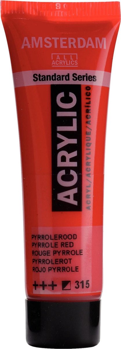 Acrylverf - 315 - Pyrrole rood - Amsterdam - 20ml