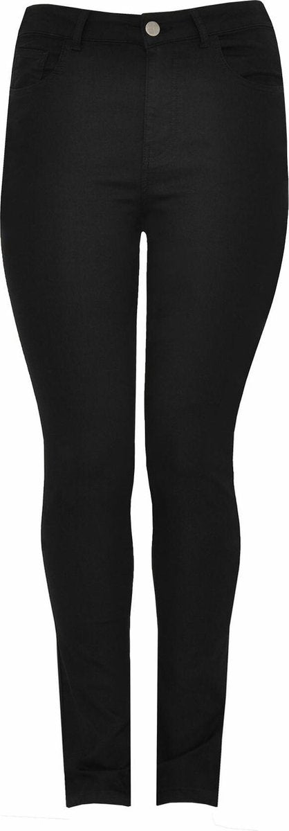 Yoek| Grote maten - dames jeans skinny - zwart