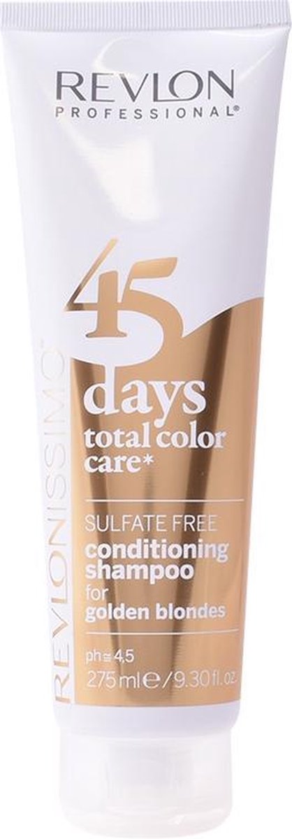 MULTI BUNDEL 4 stuks Revlon Revlonissimo 45 Days Conditioning Shampoo Golden Blondes 275ml