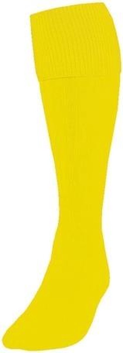 Precision Voetbalsokken Plain Junior Nylon Geel Maat 30-34