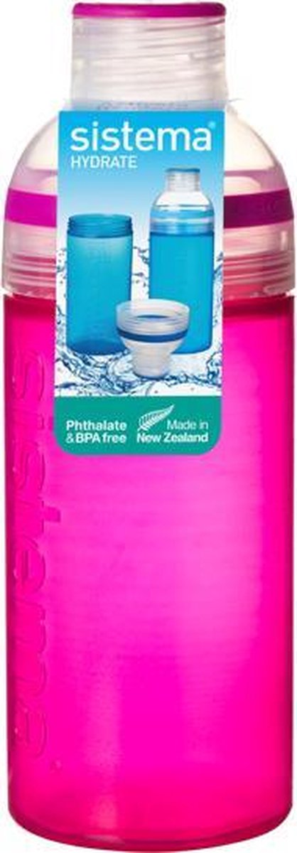 Sistema Hydrate Trio drinkfles 580 ml roze