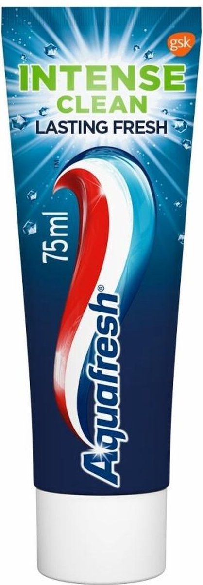 6x Aquafresh Tandpasta Intense Clean Lasting Fresh 75 ml