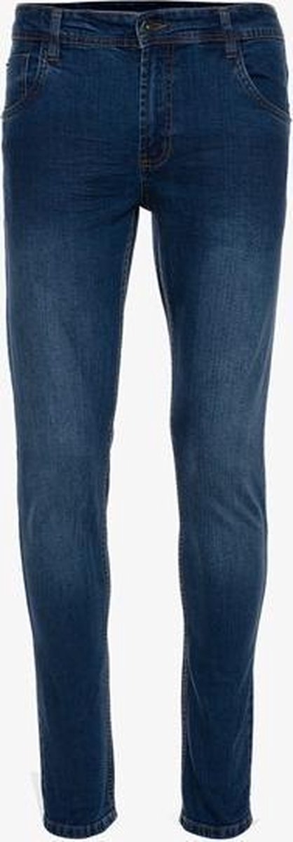 Unsigned comfort stretch fit heren jeans lengte 34 - Blauw - Maat 38/34
