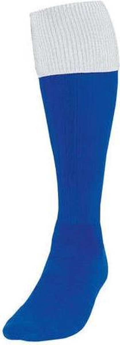 Precision Voetbalsokken Turnover Junior Nylon Blauw/wit Maat 35-39