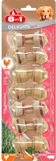 8in1 Delights Varken  -Kip - Hondensnacks - XS
