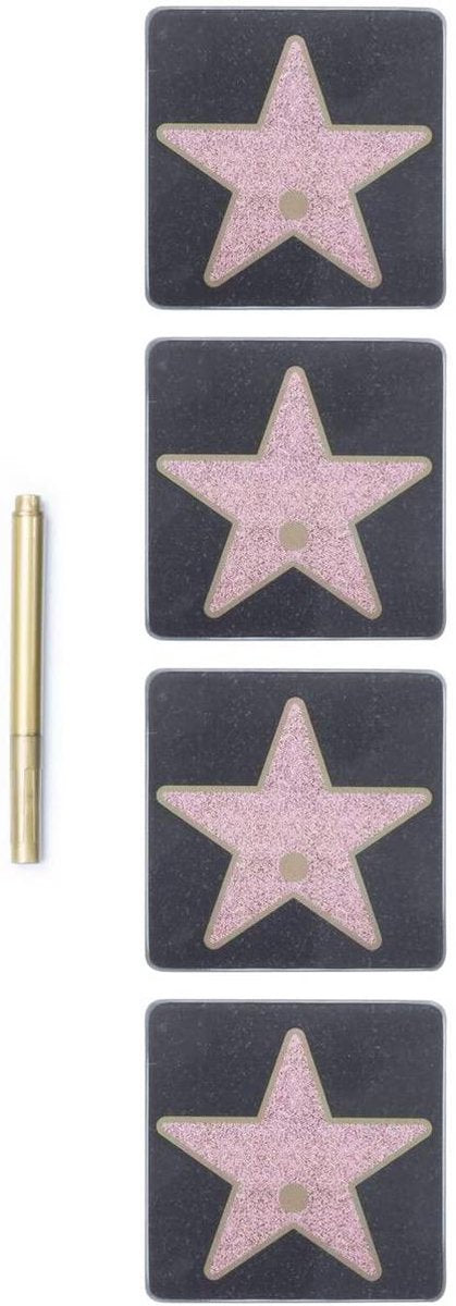 Thumbsup! Glazen Hollywood Sterren Set Van 6