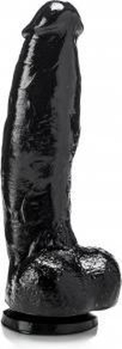 XXLTOYS - Angus - Large Dildo - Inbrenglengte 19 X 6 cm - Black - Uniek Design Realistische Dildo – Stevige Dildo – voor Diehards only - Made in Europe