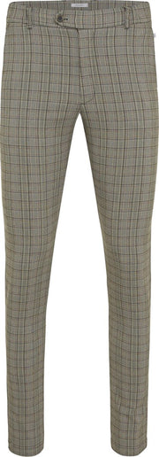 Jules | Pantalon geblokt lichtgrijs