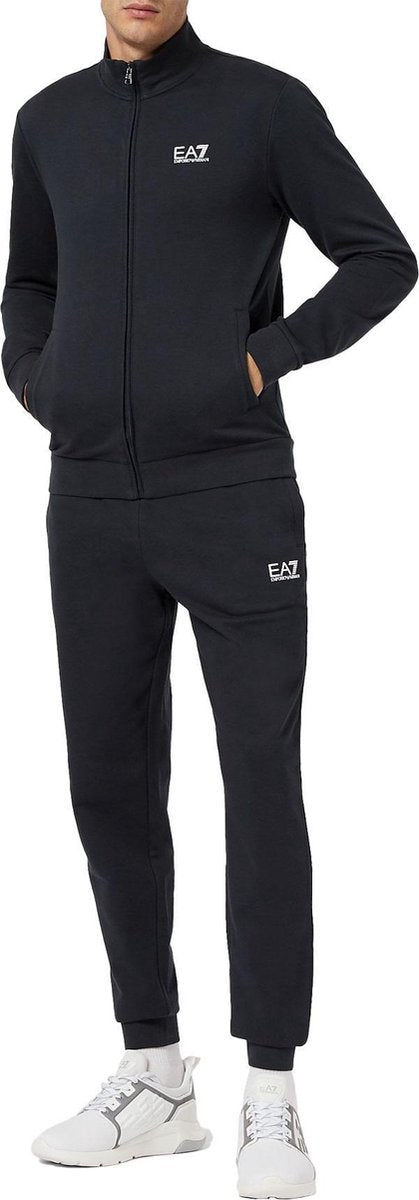 EA7 Trainingspak - Maat M  - Mannen - blauw/wit