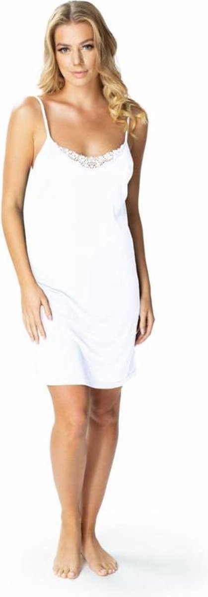 Mewa- Atelia- Gladmakende onderjurk- wit 50