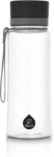 Equa BPA free drinkfles 600 ml - Plain Black