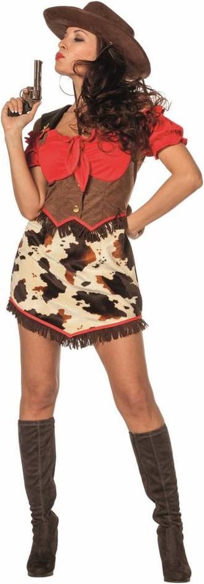 Cowboy Jurk Vrouw Kostuum - Maat 38