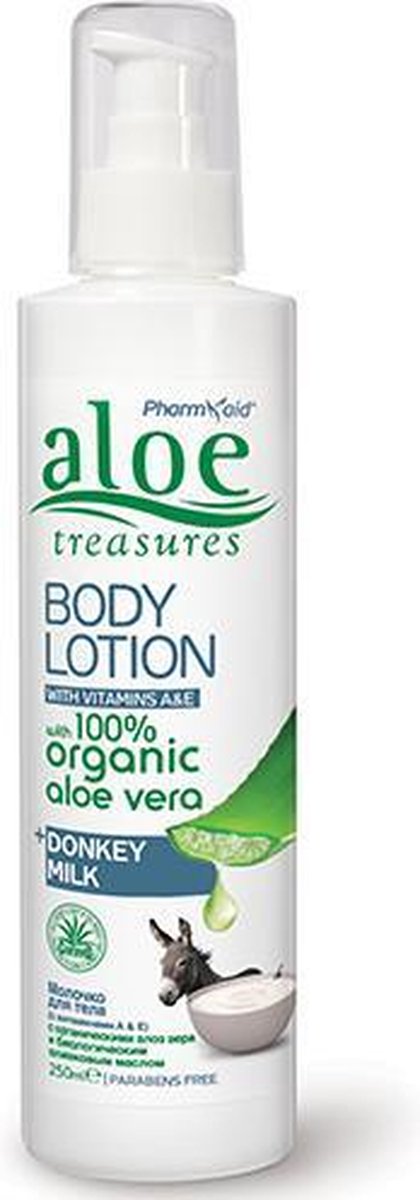 Pharmaid Aloe Treasures Bodylotion Donkey Milk 100% organic Aloe Vera 250ml