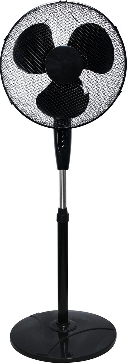 ACME staande ventilator | Zwart | Ronde voet |  3 Standen | Verstelbaar