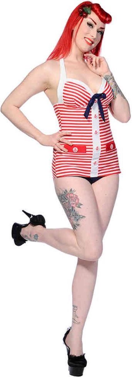 Banned Badpak -M- Red White Anchor Rood