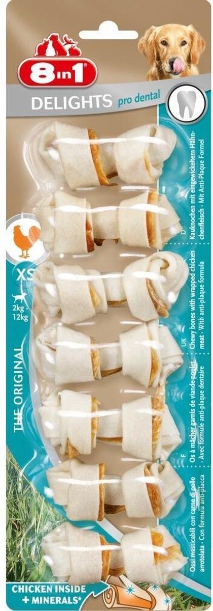 6x 8in1 Delights Pro Dental XS 7 stuks