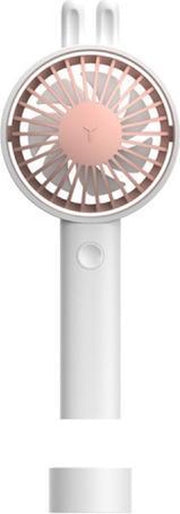 Schattige konijn handheld miniventilator USB draagbare desktopventilator (wit)