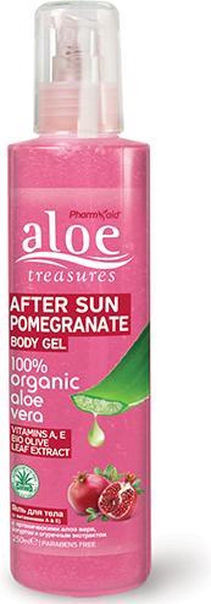 Pharmaid Aloe Treasures Aftersun Body Gel Aloë Vera |Pomegranate 250ml | Natuurlijk Goed