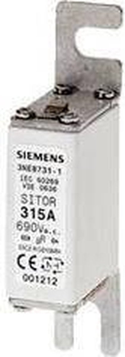 Siemens 3NE87211 Zekeringsinzetstuk Afmeting zekering: 0 100 A 690 V