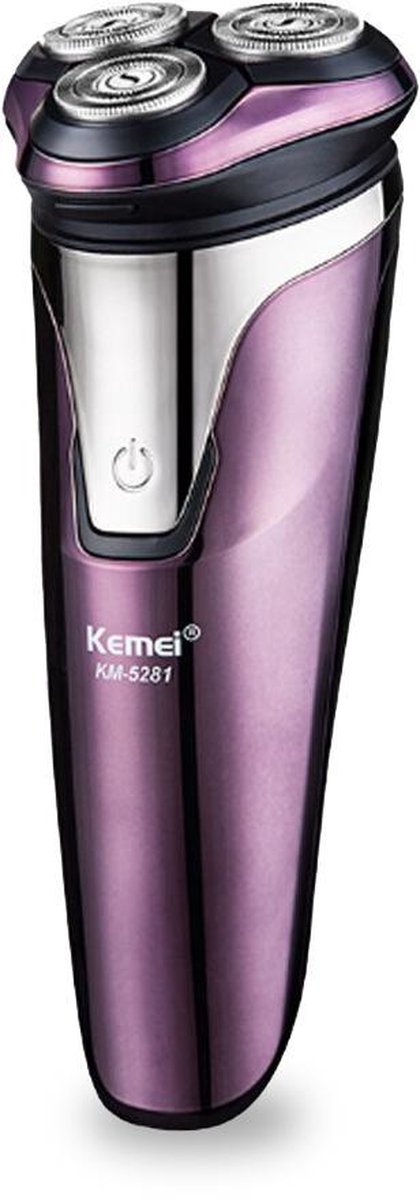 Kemei Professionele Scheerapparaat | Watervrij & LCD-Display | 3D Roterende Scheerkop | KM-5281