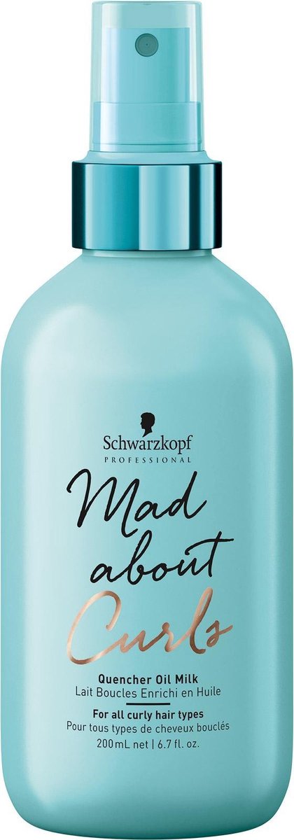 Schwarzkopf Professional - Mad About Curls Quencher Oil Milk - Styling Milk For Curl Restoration