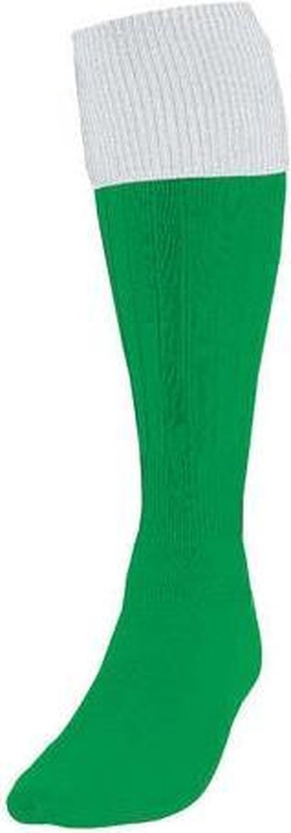 Precision Voetbalsokken Turnover Junior Nylon Groen/wit Maat 35-39