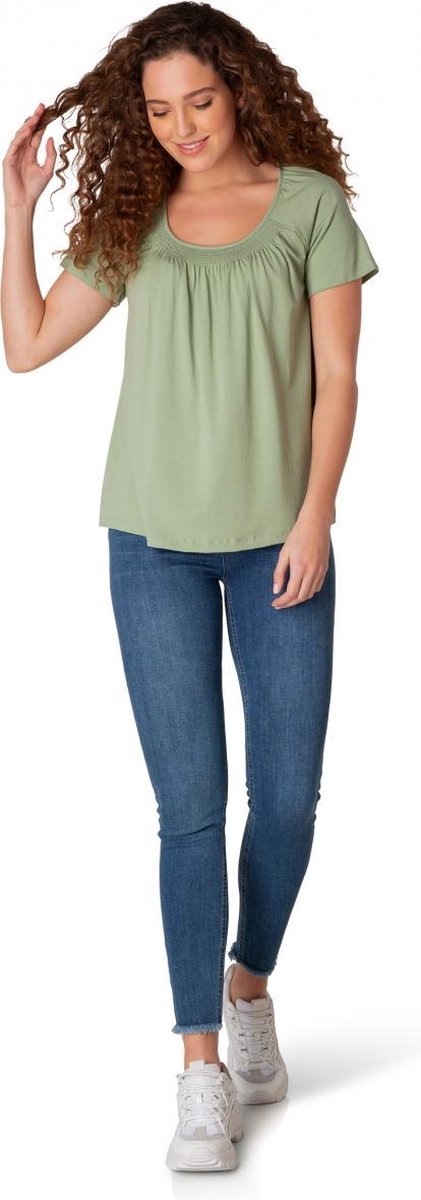 YEST Yoki T-shirt - Soft Olive - maat 36