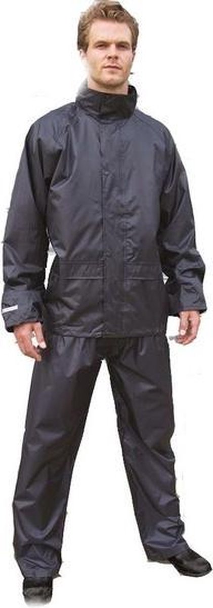 Zwart All Weather regenpak voor volwassenen S (38/48)