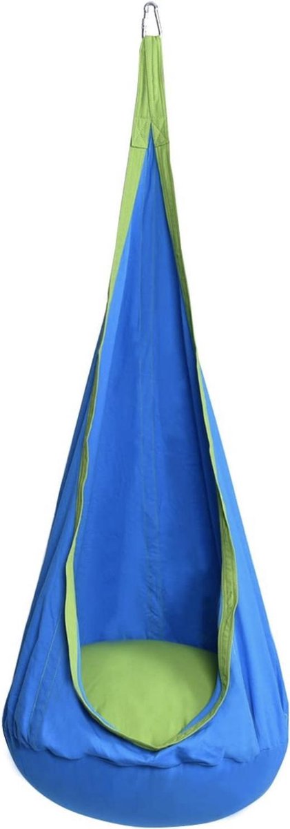 Bobby's Kinder Hangstoel - Schommel Met Zitkussen - Voor Kinderen - Blauw - Schommel - 160 x 70 cm