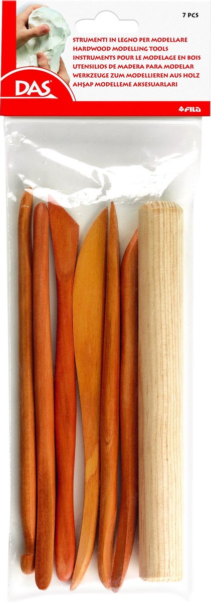 DAS Houten accessoires voor het bewerken van klei