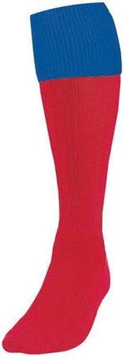 Precision Voetbalsokken Turnover Junior Nylon Rood/blauw Maat 30-34