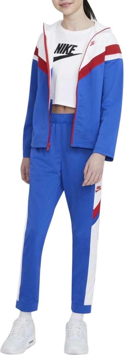 Nike Sportswear Trainingspak  Trainingspak - Maat 146  - Unisex - blauw/wit/rood
