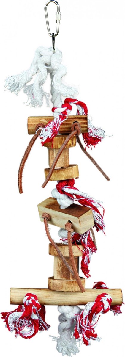 HOUTEN SPEELGOED+LEDER STRAPS 35cm