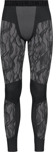 Odlo Bl Bottom Long Blackcomb Heren Thermobroek - Black- Odlo Steel Grey - Maat M