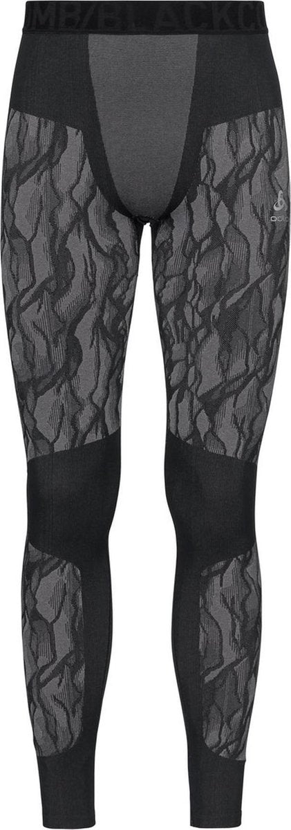 Odlo Bl Bottom Long Blackcomb Heren Thermobroek - Black- Odlo Steel Grey - Maat M
