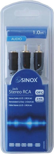 Sinox 1m 3.5mm/RCA SXA 3501