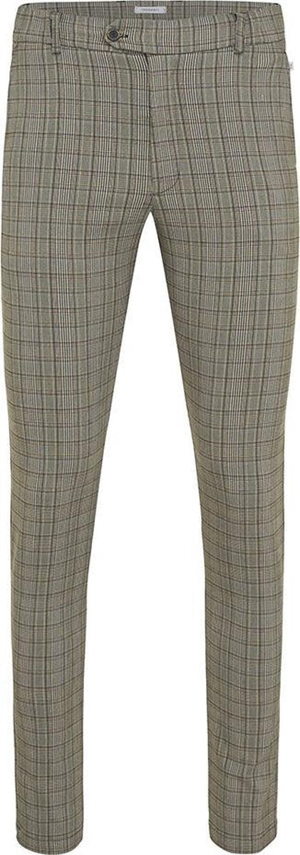 Jules | Pantalon geblokt lichtgrijs