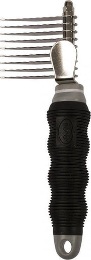 Duvo+ Anti-klit kam 9 korte messen Zwart/grijs 9 Short Blades