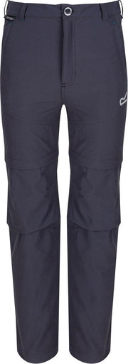 Regatta - Kids' Hikefell Stretch Zip Off Walking Trousers - Outdoorbroek - Kinderen - Maat 3-4 Jaar - Grijs