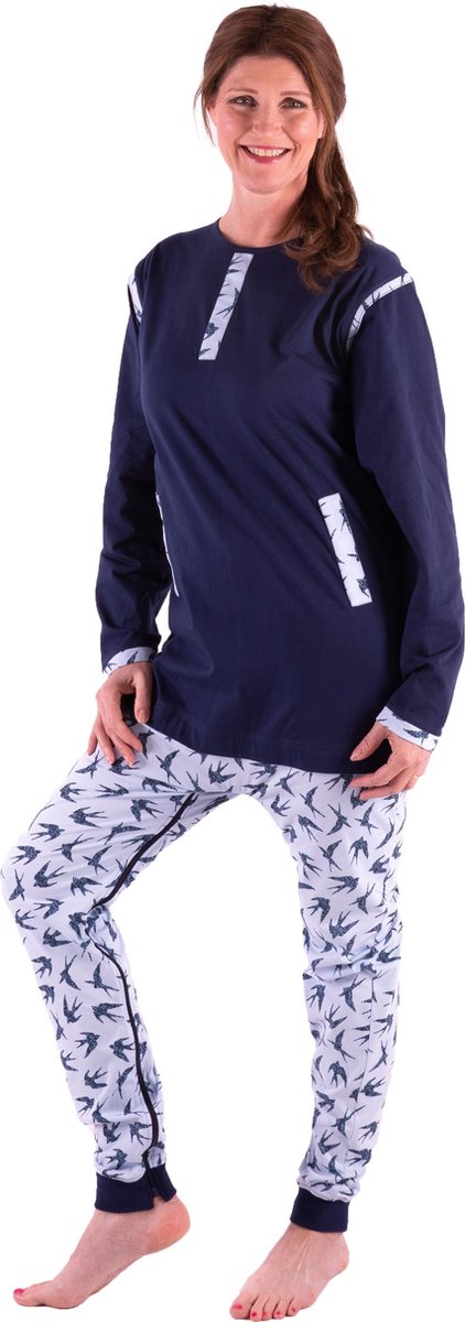 Dessin hansop | Dames | Rugritssluiting | Rits in het kruis | Marine | XL