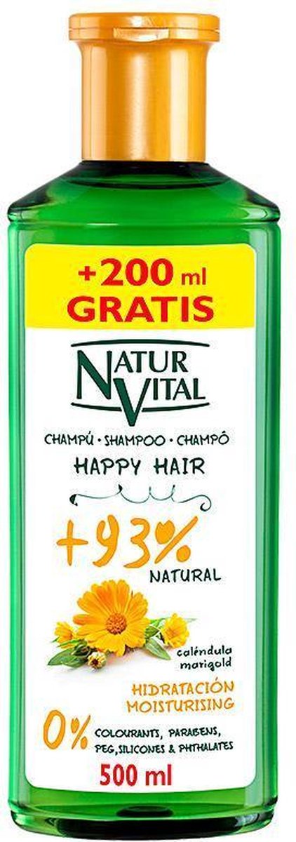 Natur Vital Happy Hair Hidratacion 0% Champú 500 Ml